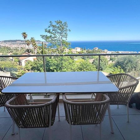 Panoramic Sea View Appartment Blue Pearl Niza Exterior foto